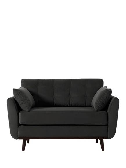 Swyft Model 10 Loveseat, Velvet Charcoal