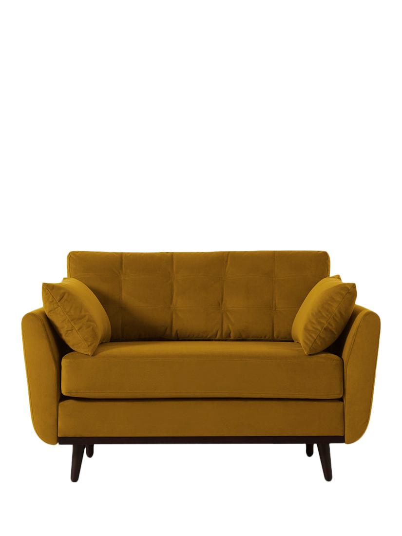 Model 10 Range, Swyft Model 10 Loveseat, Velvet Mustard