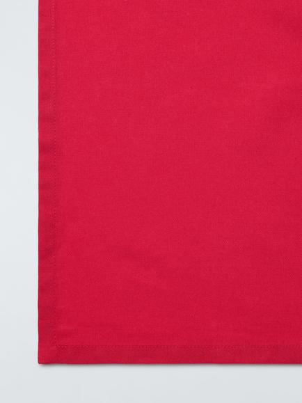 John Lewis Rectangular Cotton Tablecloth, Red - view 2, Red