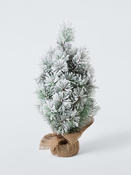 John Lewis Snowy Tabletop Tree, H45cm, White