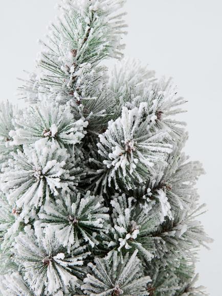John Lewis Snowy Tabletop Tree, H45cm - view 2, White