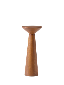 west elm OUTLET Meyer Mango Wood Side Coffee Table, 53cm, Cool Walnut, Cerused White