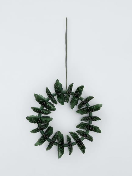 John Lewis Mini Paper Fan Wreath, Multi, Multi