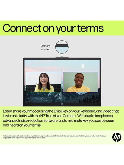 HP 15-fd0058na  Laptop, Intel Core i3 Processor, 8GB RAM, 256GB SSD, 15.6” Full HD, Jet Black - view 2, Jet Black