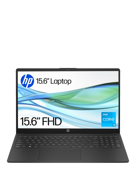 HP 15-fd0060na Laptop, Intel Core i3 Processor, 4GB RAM, 128GB, 15.6” Full HD, Jet Black, Jet Black
