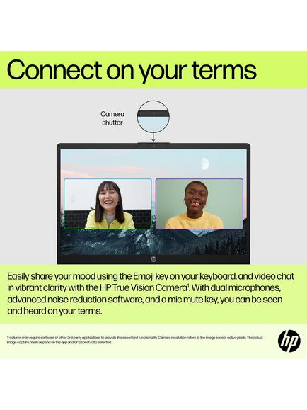 HP 15-fd0060na Laptop, Intel Core i3 Processor, 4GB RAM, 128GB, 15.6” Full HD, Jet Black - view 2, Jet Black