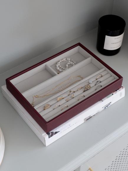 Stackers Classic 4 Section Layer, Burgundy - view 2, Burgundy