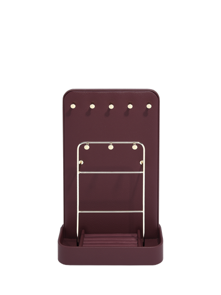 Stackers All-In-One Jewellery Stand Burgundy/Linen, Burgundy