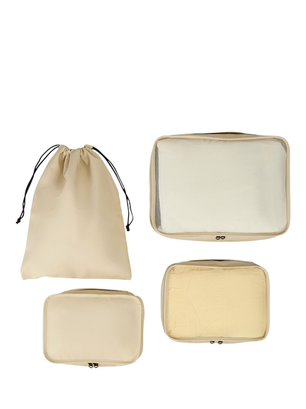 Rock Travel Packing Cubes, Pack of 4 - view 2, Beige