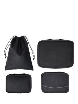 Rock Travel Packing Cubes, Pack of 4 - view 2, Black