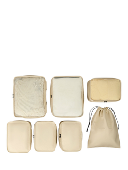 Rock Travel Packing Cubes, Pack of 7 - view 2, Beige
