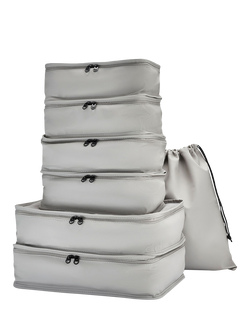 Rock Travel Packing Cubes, Pack of 7, Grey