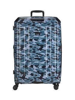Rock Alpine Large 75cm Expandable 8-Wheel Suitcase, 94/105L - view 2, Blue Camouflage