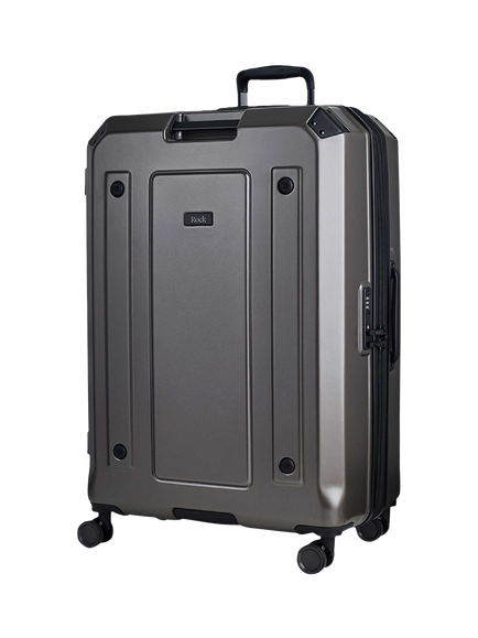 Rock Alpine Large 75cm Expandable 8-Wheel Suitcase, 94/105L, Charcoal