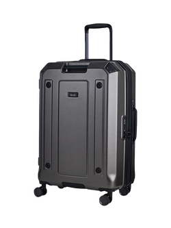 Rock Alpine Medium 65cm Expandable 8-Wheel Suitcase, 65/74L, Charcoal