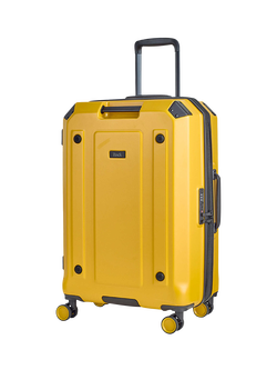 Rock Alpine Medium 65cm Expandable 8-Wheel Suitcase, 65/74L, Yellow