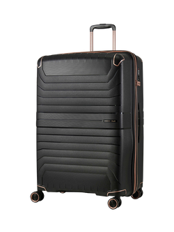 Rock Astrid Large 76cm Expandable 8-Wheel Suitcase, 95/105L, Black