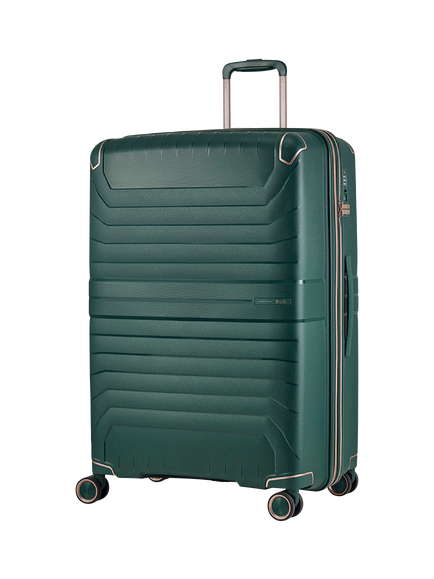 Rock Astrid Large 76cm Expandable 8-Wheel Suitcase, 95/105L, Green