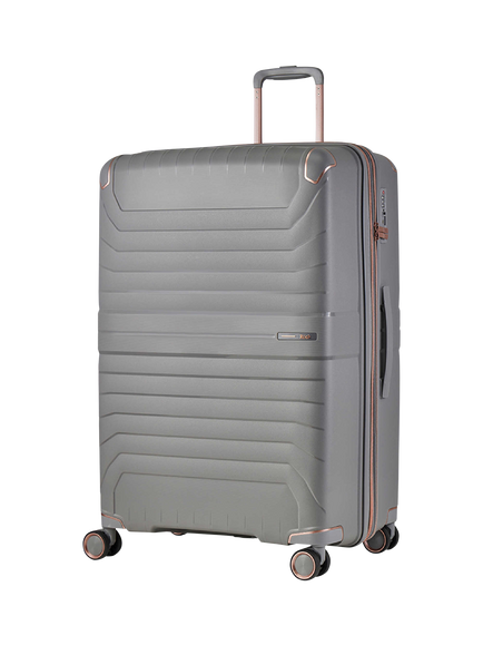 Rock Astrid Large 76cm Expandable 8-Wheel Suitcase, 95/105L, Grey