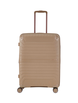 Rock Astrid Medium 65cm Expandable 8-Wheel Suitcase, 61/69L - view 2, Beige