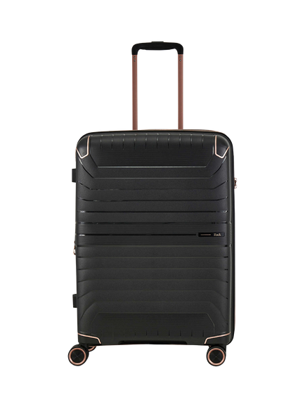 Rock Astrid Medium 65cm Expandable 8-Wheel Suitcase, 61/69L - view 2, Black