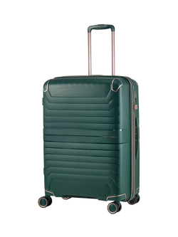 Rock Astrid Medium 65cm Expandable 8-Wheel Suitcase, 61/69L, Green