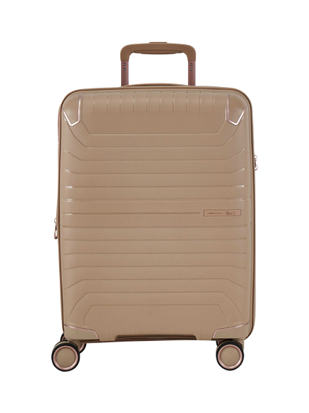 Rock Astrid Small Expandable 8-Wheel Cabin Suitcase, 31/36L - view 2, Beige
