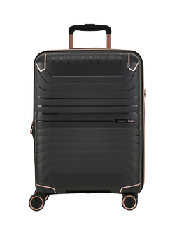 Rock Astrid Small Expandable 8-Wheel Cabin Suitcase, 31/36L - view 2, Black