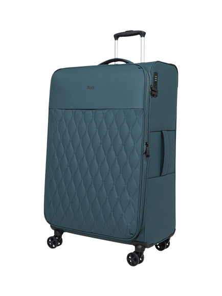 Rock Ember 3-Piece 8-Wheel Suitcase Set - view 2, Teal