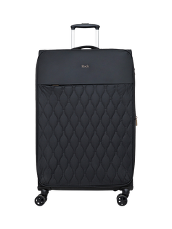 Rock Ember Large Expandable 8-Wheel Suitcase, 81/93L - view 2, Black