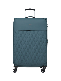 Rock Ember Large Expandable 8-Wheel Suitcase, 81/93L - view 2, Teal