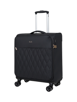 Rock Ember 8-Wheel Small Cabin Plus Suitcase, 40L, Black, Black