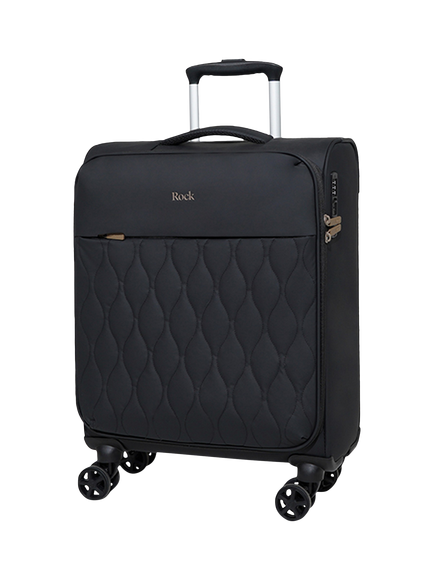 Rock Ember Small 8-Wheel Cabin Suitcase, 30L, Black