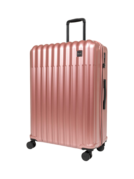 Rock Luna Large 77cm 8-Wheel Suitcase, 104L, Pink