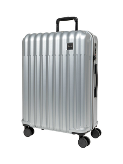Rock Luna Medium 67cm 8-Wheel Suitcase, 68L, Silver