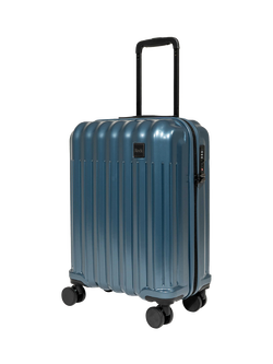 Rock Luna Small 55cm 8-Wheel Cabin Suitcase, 39L, Blue