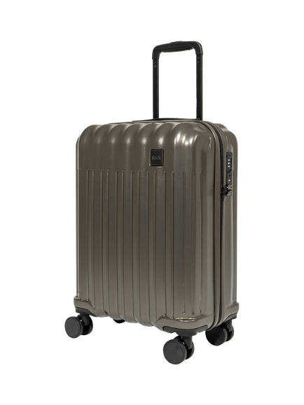 Rock Luna Small 55cm 8-Wheel Cabin Suitcase, 39L, Charcoal