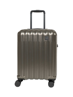 Rock Luna Small 55cm 8-Wheel Cabin Suitcase, 39L - view 2, Charcoal