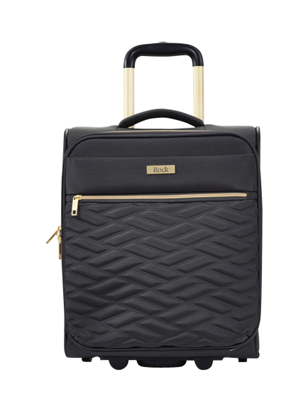 Rock Sloane 45cm 8-Wheel Cabin Suitcase, 26L, Black - view 2, Black