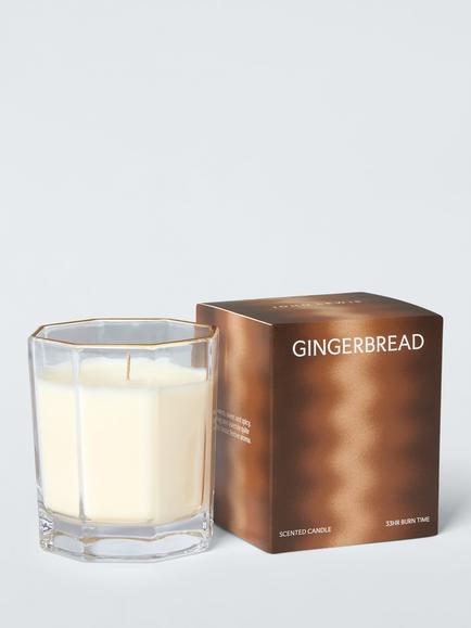 John Lewis Gingerbread Scented Jar Candle, 180g, Orange