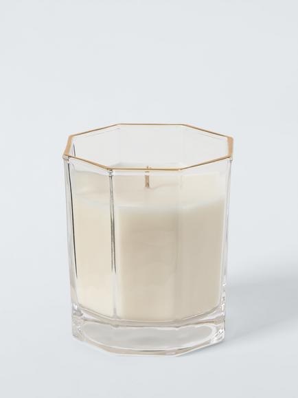 John Lewis Mistletoe & Eucalyptus Scented Votive Candle, 180g - view 2, Green