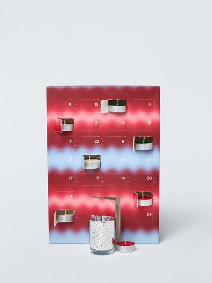 John Lewis Tealight Advent Calendar - view 2, Multi