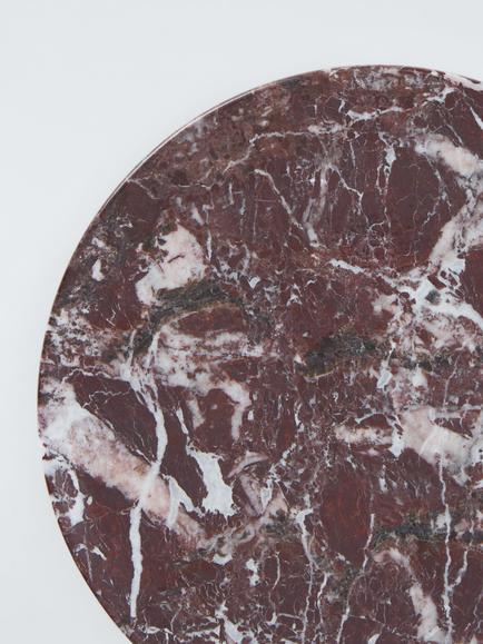 John Lewis Marble Candle Plate, Dia.16cm, Dark Red - view 2, Dark Red