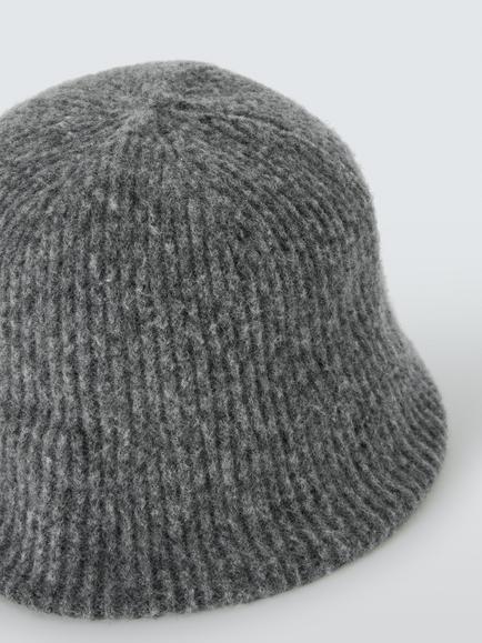 John Lewis Soft Fluffy Bucket Hat - view 2, Mole