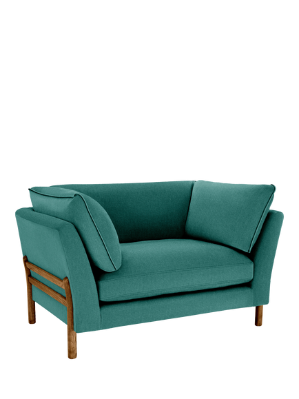 ercol for John Lewis Ellesborough Snuggler, Linen Look Capri, Linen Look Capri
