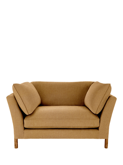 ercol for John Lewis Ellesborough Snuggler, Linen Look Harvest - view 2, Linen Look Harvest