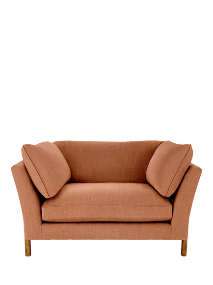 ercol for John Lewis Ellesborough Snuggler, Linen Look Maple - view 2, Linen Look Maple