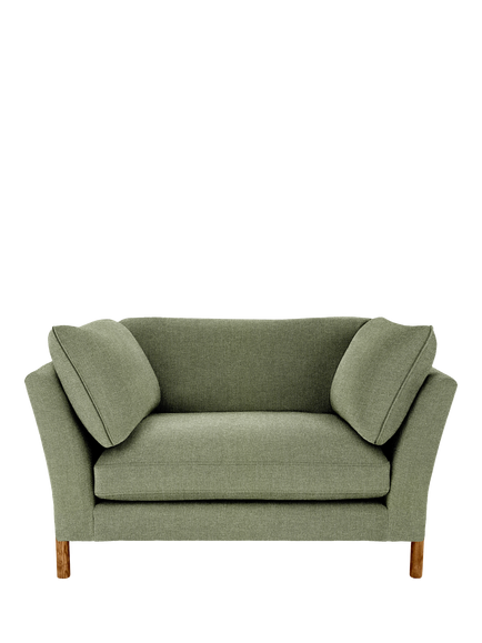 ercol for John Lewis Ellesborough Snuggler, Linen Look Spring - view 2, Linen Look Spring