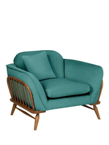 ercol for John Lewis Hexton Armchair, Linen Look Capri