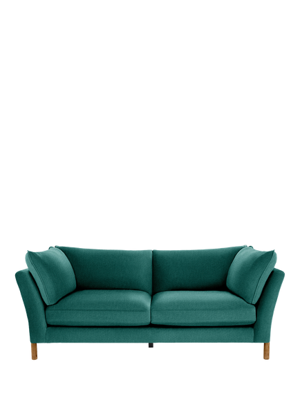 ercol for John Lewis Ellesborough Large 3 Seater Sofa, Linen Look Capri - view 2, Linen Look Capri